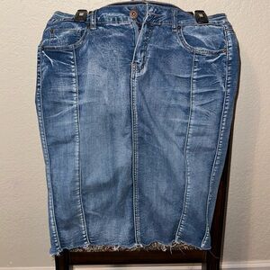 ONE5ONE, Denim Pencil Skirt, Size L